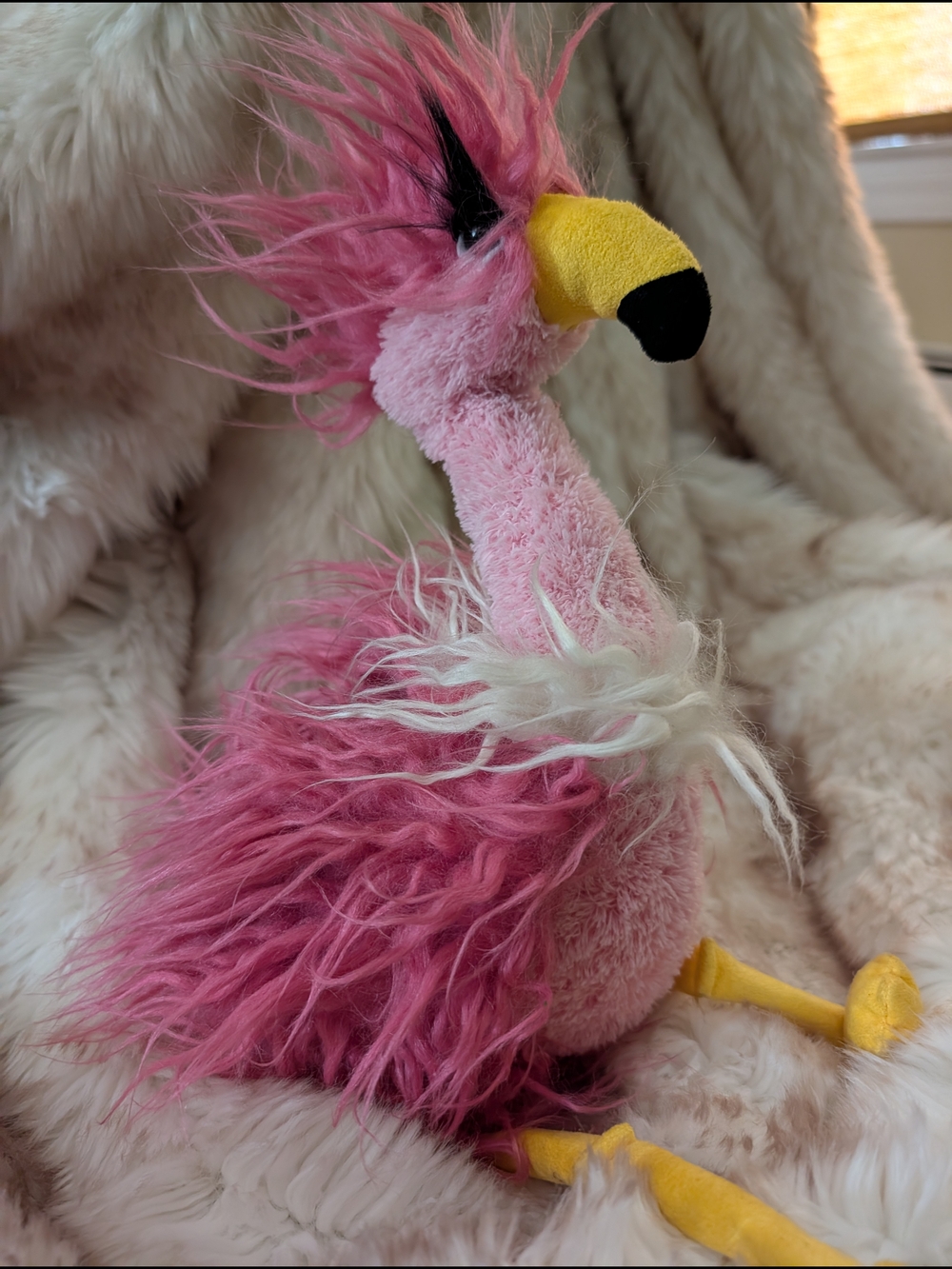 Jellycat Fenella Flamingo Fluffy Plush Toy - Picture 7 of 10